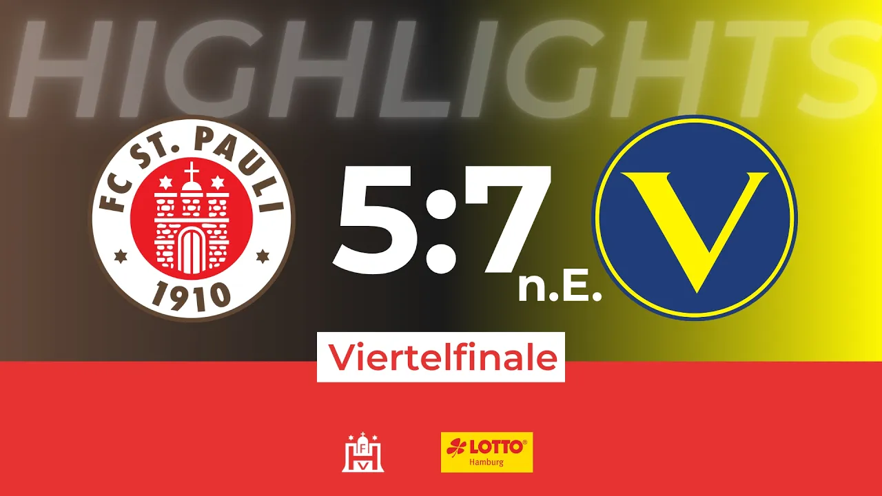Highlights LOTTO Hamburg-Pokal Viertelfinale der Frauen FC St. Pauli II – SC Victoria