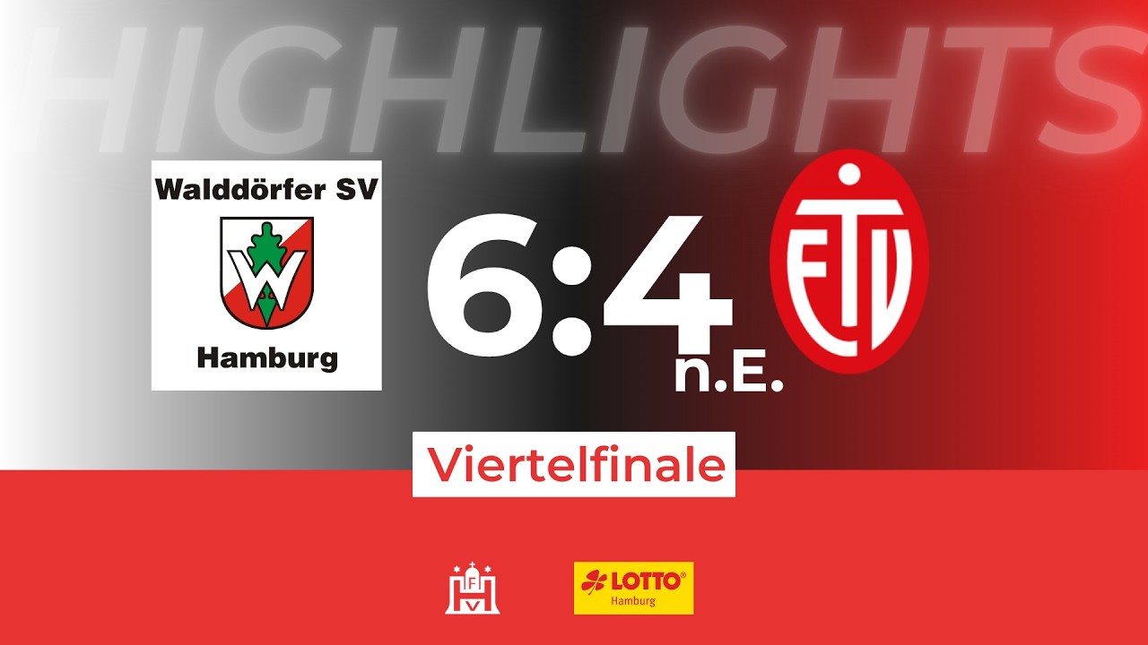 Highlights LOTTO Hamburg-Pokal Viertelfinale der Frauen Walddörfer SV – ETV 1. Frauen