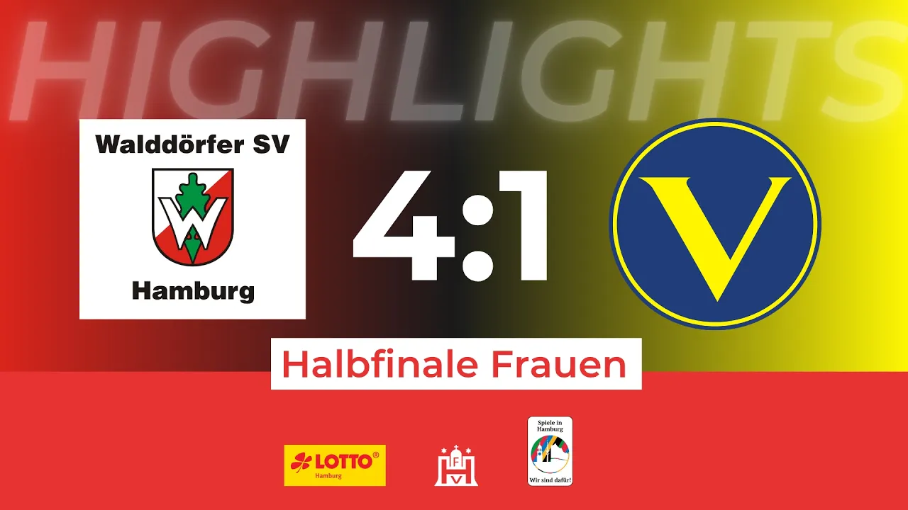 Highlights LOTTO Hamburg-Pokal Halbfinale der Frauen Walddörfer SV – SC Victoria