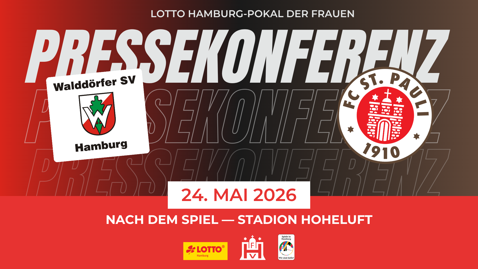 Pressekonferenz LOTTO Hamburg Pokalfinale der Frauen