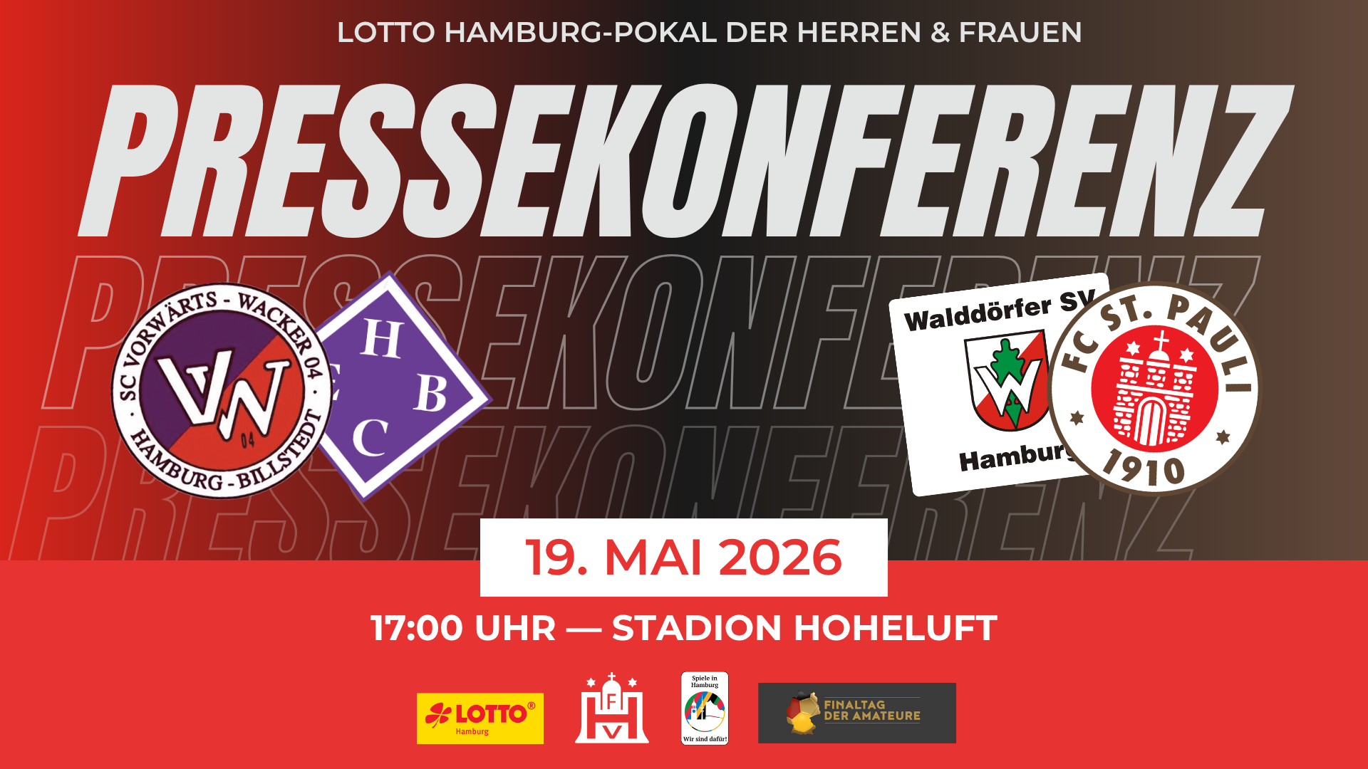 Pressekonferenz LOTTO Hamburg-Pokalfinale der Herren und Frauen