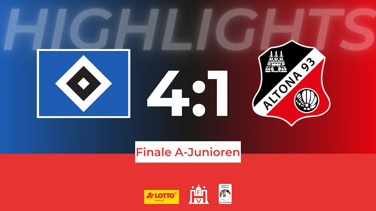 Highlights LOTTO Hamburg-Pokalfinale der A-Junioren | HSV – Altona 93