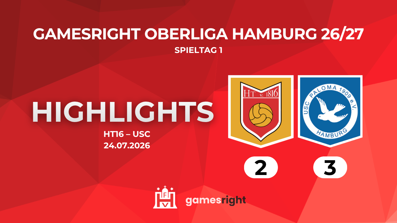 Highlights HT 16 – USC Paloma | 1. Spieltag Gamesright Oberliga Hamburg