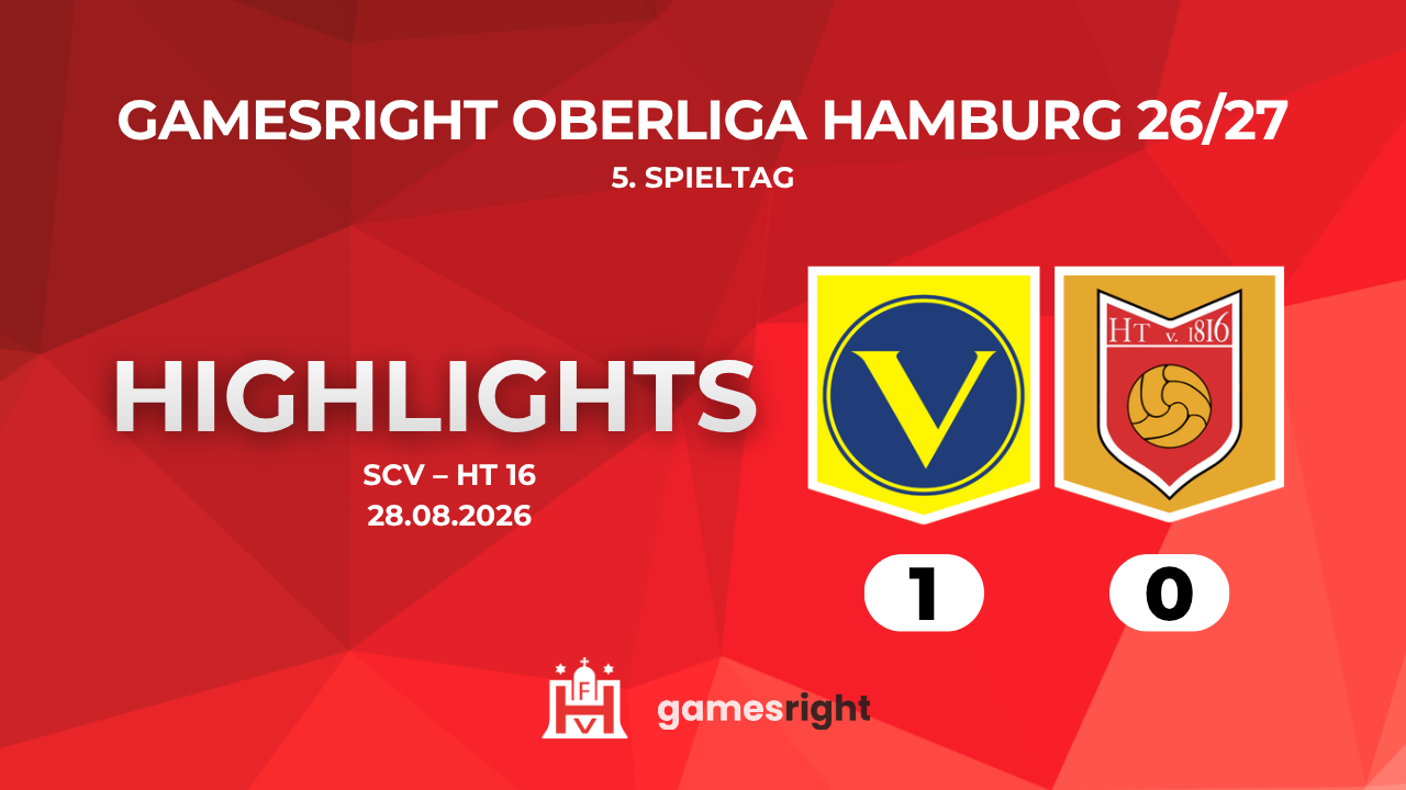 Highlights SC Victoria – HT 16 | 5. Spieltag Gamesright Oberliga Hamburg