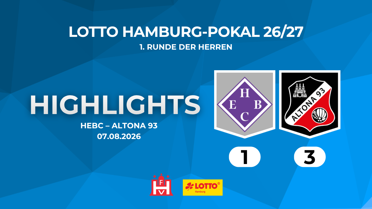 Highlights HEBC – Altona 93 | 1. Runde LOTTO Hamburg-Pokal