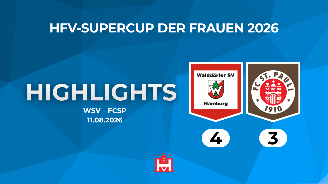 Walddörfer SV – FC St. Pauli | HFV-Super-Cup der Frauen 2026
